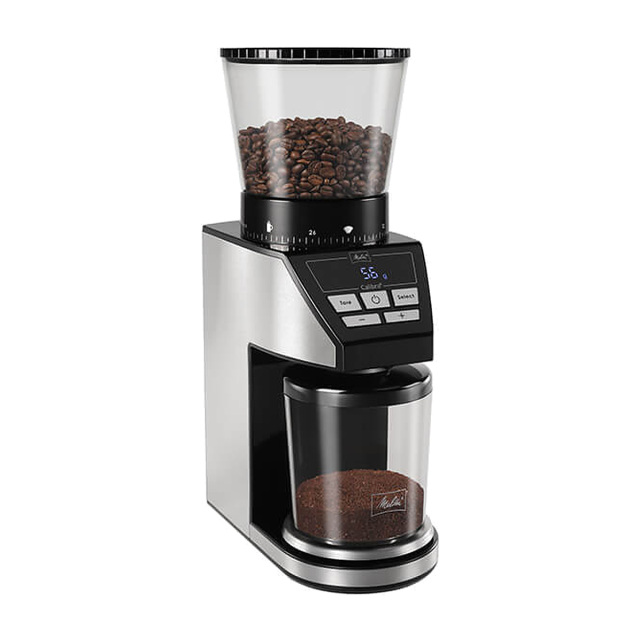 Melitta Calibra 1027-01 – Moulin à café avec balance intégrée, 39 réglages et trémie 375 g — vue principale