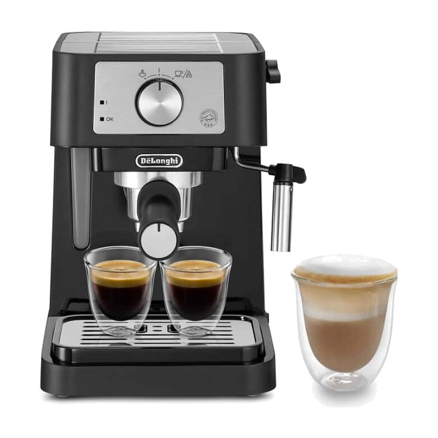 De’Longhi Stilosa EC260.BK – Machine expresso manuelle noire, buse vapeur et réservoir 1 L — vue principale