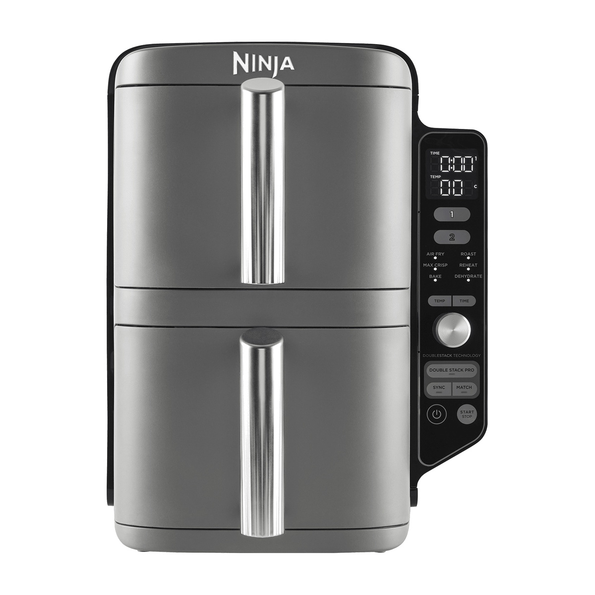 Ninja DoubleStack XL SL400EU gris – Air fryer vertical 9,5 L, 2 tiroirs, 6 programmes — vue principale