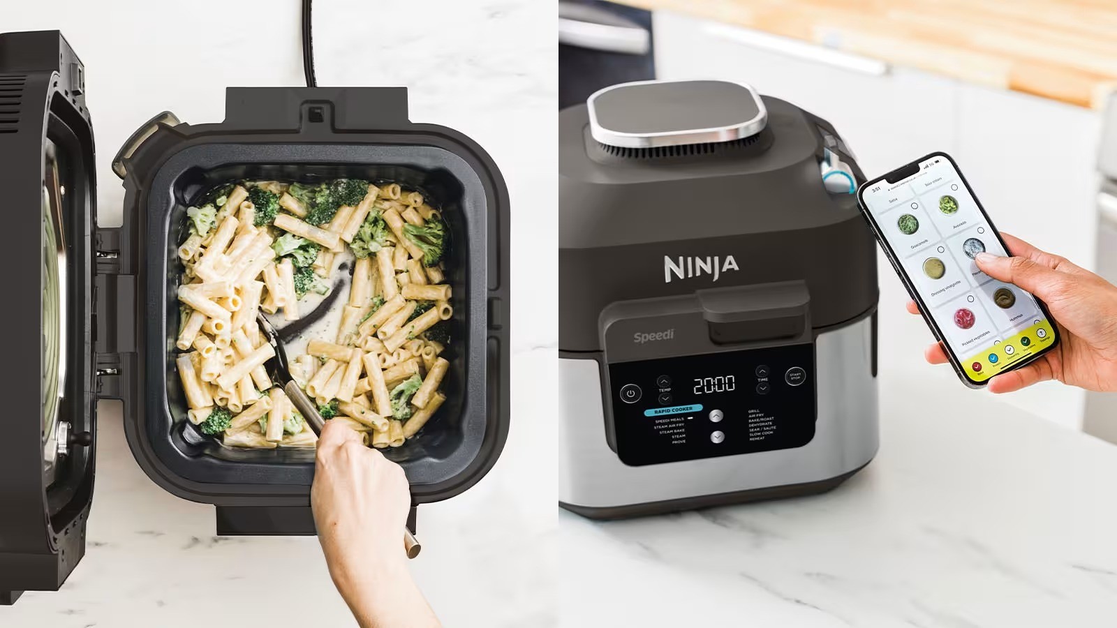 Ninja Speedi ON500EU – Multicuiseur et air fryer 12-en-1, 5,7 L, vapeur et air chaud — vue 6