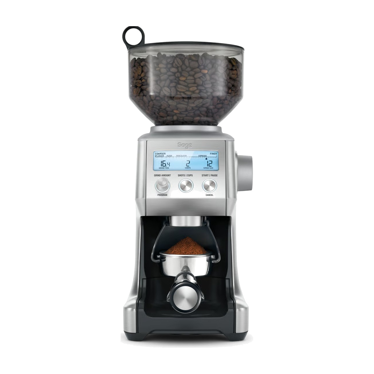 Sage Smart Grinder Pro inox – Moulin à café à meules coniques, 60 réglages, dosage numérique — vue principale